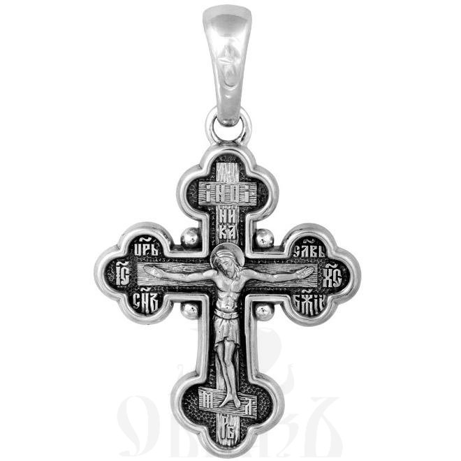 крест «распятие. икона божией матери «семистрельная», серебро 925 проба (арт. 101.514)
